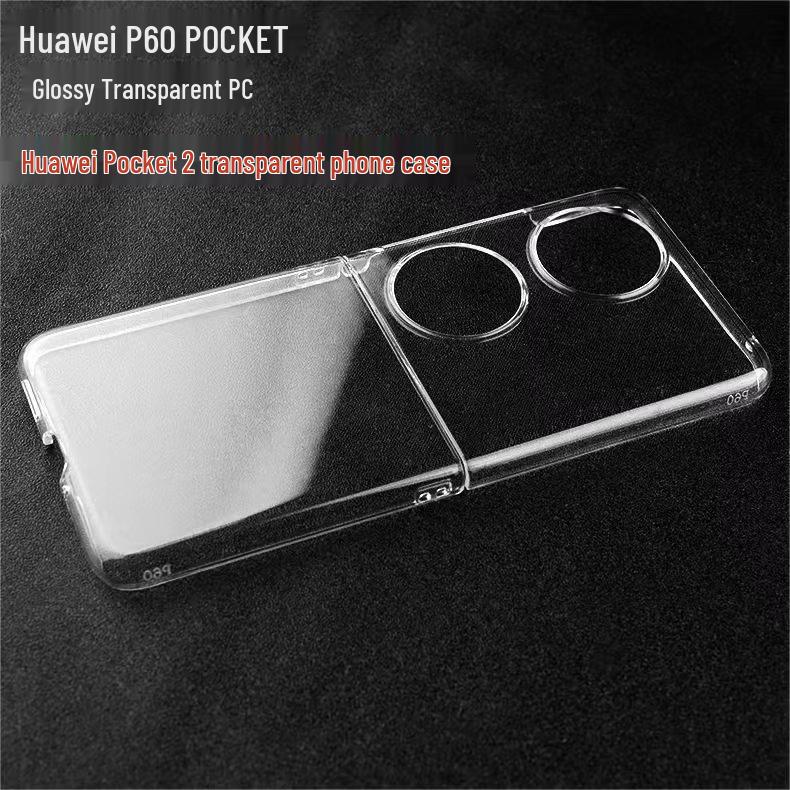 Huawei Pocket 2 Transparent PC Hard Shell Case for P50 Pocket / Pocket S Huawei Pocket 2