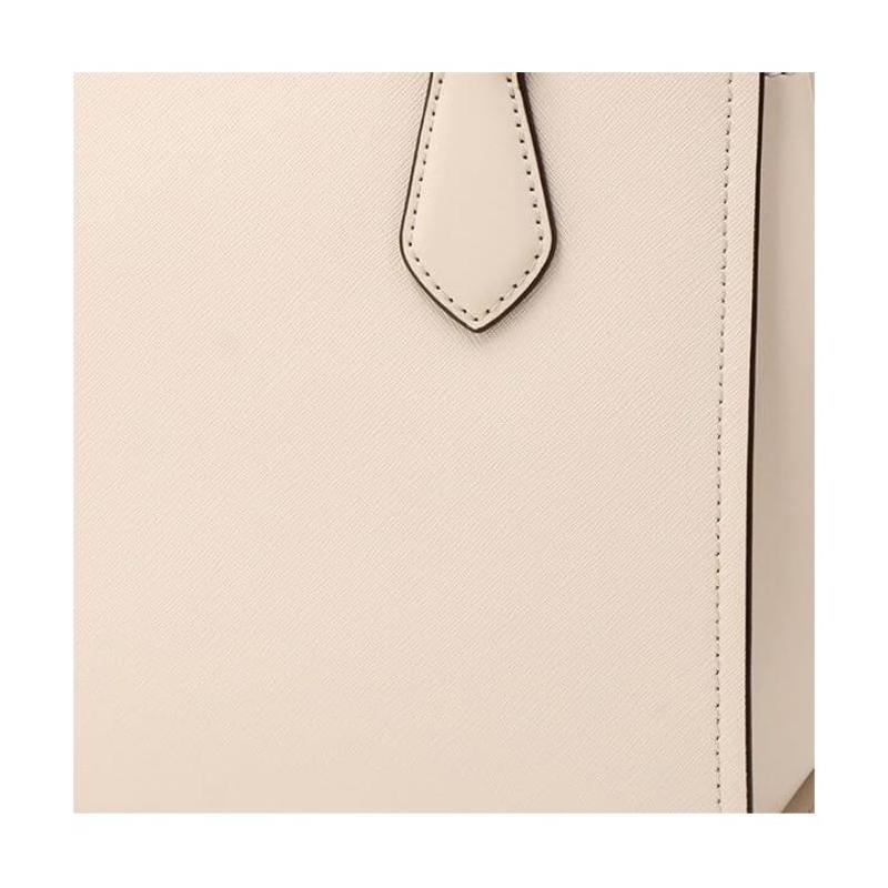 MICHAEL KORS MARILYN front logo removable adjustable shoulder strap cowhide shoulder crossbody handbag regular women's light cream