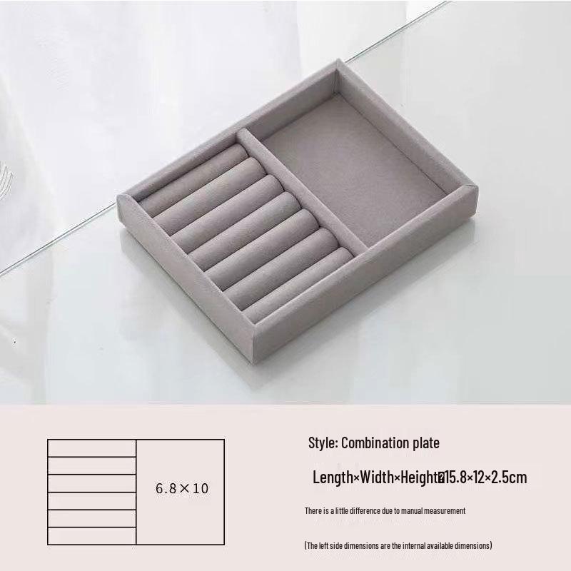 Sametová šperkovnice a organizér na náušnice, náramky a náhrdelníky