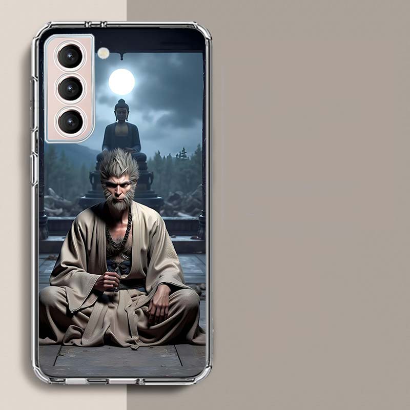 Black Myth Wu Kong Phone Case For Samsung Galaxy S25 Edge S24 S23 FE S21 S20 S10 Plus S22 S26 Ultra Cover Clear Cases TPU Capa S