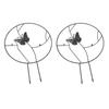 2PCS Flower Plant Support Stand Iron Climbing Frame for Home Garden Round   Design