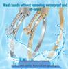 Women's Full Diamond Titanium Steel Bracelet - No Fading, Star Studded, Versatile, and Fashionable