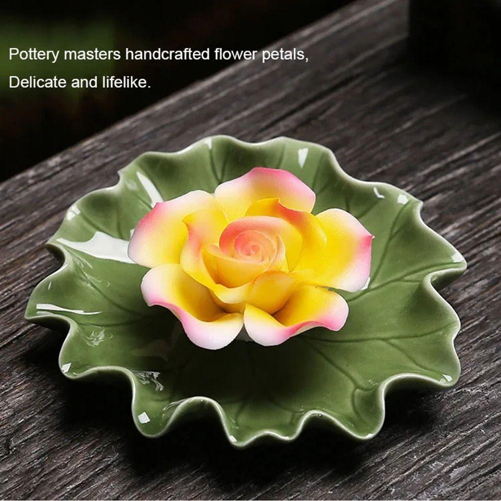 Handicraft Ceramic Incense Insert Holder Heat-resistant Aromatherapy Burner  Yoga