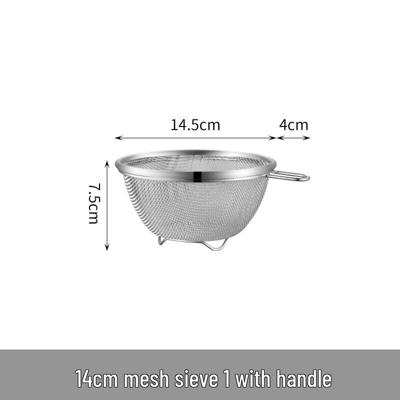 Wutuo Stainless Steel Prep Bowl Colander with Handle