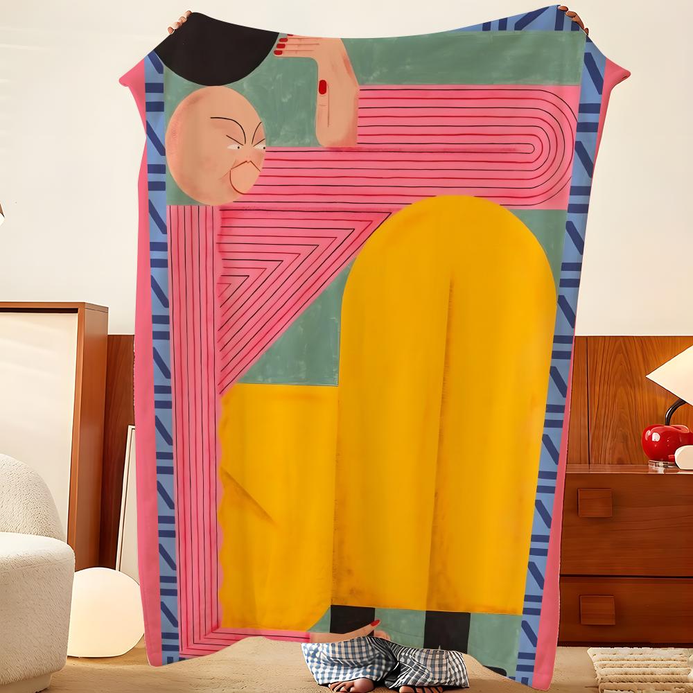 Artist S-Stefhany Y-YLozano Throw Flannel Throw Blanket, Lightweight Cozy, Durable Washable cute Cool