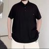 Polo pentru bărbați la modă, mărime mare, moale, de înaltă calitate, respirabil, cu mânecă scurtă, atletic casual, rezistent la șifonare, pentru gât