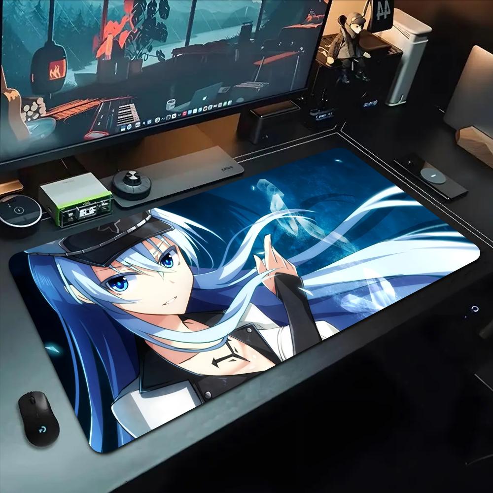 

esdeath Mouse Pad 500X1000 mm Large Gaming Mousepad Gamer XL Rubber Otaku Keyboard Pad Laptop Desk Mat 600x300x2mm