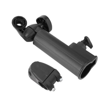 Carrinho de golfe Push Trolley Suporte de guarda-chuva Suporte de plástico Puxar carrinho de bicicleta Preto