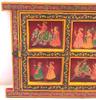 Hand Painted Indian Royal Procession Window Frame: Farmhouse Wall Decor