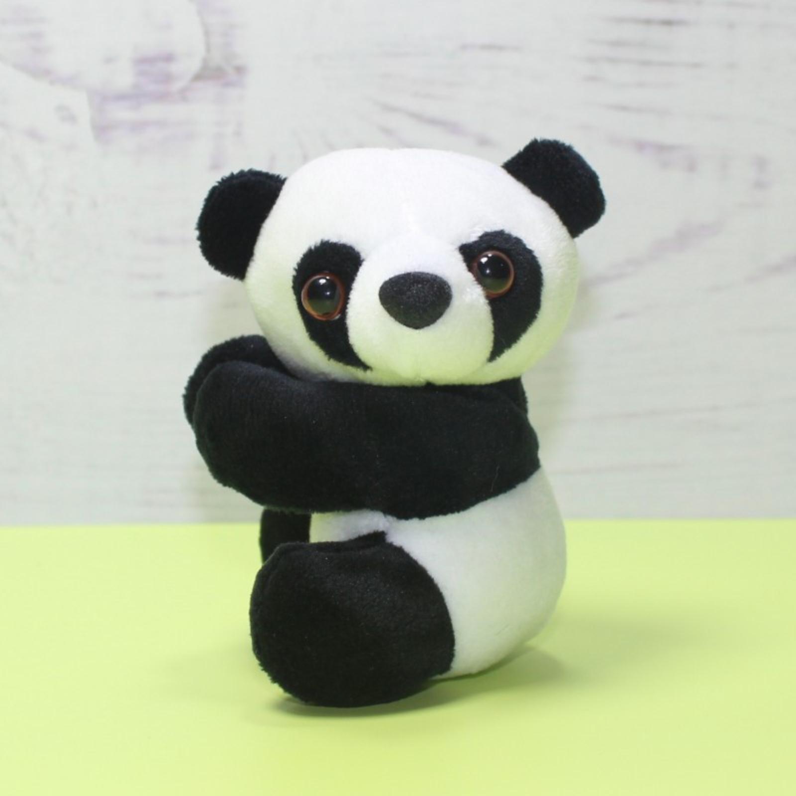 Plush Panda Keychain Soft Stuffed Animal Doll Backpack Pendant Travel Souvenir Hanging Decoration Cute Miniature Toy Accessory for Bags One Size