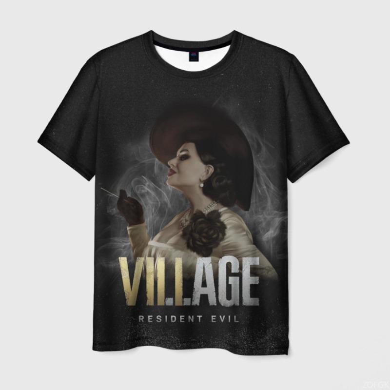 Latest Popular Horror Game Resident Evil 3 Printed Men's T-shirt 3D Biohazard Fashion Loose Short Sleeved T-shirt Street Wear