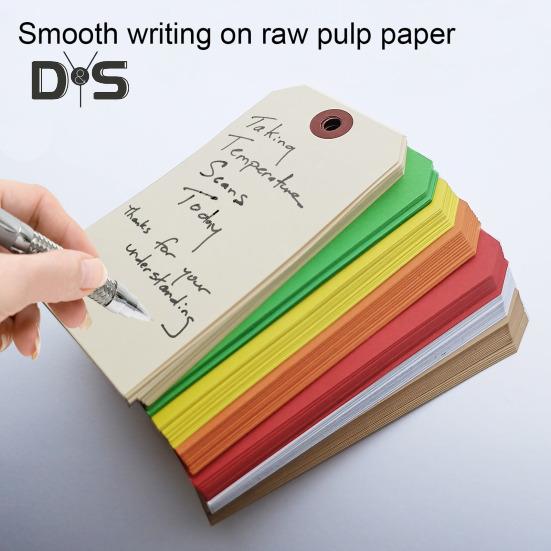 100Pcs Blanks Shipping Tags with Wire Hang Tags Food Clothing Wine Labels for Labeling Inventory Crafts