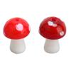 50pcs Coloured Glaze Mushroom Beads 1.55mm Hole 14x10mm Size Loose Beads Colorful Spacer Beads Jewelry Making