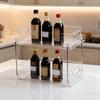 2-Tier Clear Acrylic Storage Rack - 30×18.5×25.5Cm Stackable Organizer With Handles For Bathroom Kitchen  Desktop