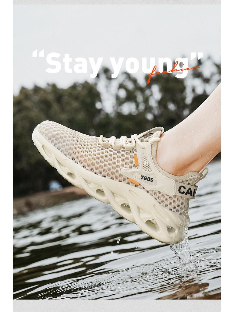 Mesh Breathable Men's Lightweight Summer Sandals: Hollow Out Casual Running Shoes