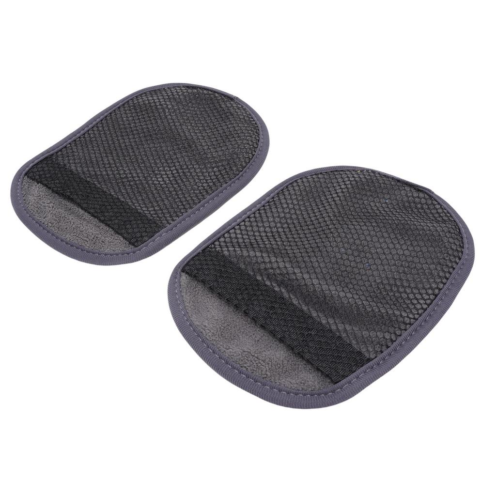 2 Pcs Sand Wipe Off Mitts Large Size   Mesh Fabric Beach Sand Remover Cleaner Vacation   for Sandboxes