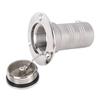 Boat Deck Fuel Filler Cap 38mm 316 Stainless Steel Highly Polished Marine Deck Filler Cap for Yacht Freighter Speedboat