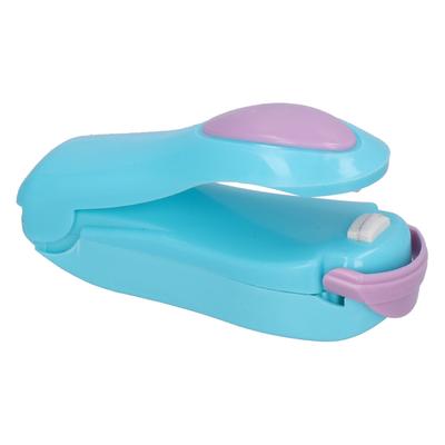 Household Food Sealer Mini Portable Food Plastic Sealing Machine for Home OutdoorBlue