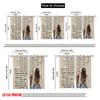 2pcs,2D Plane Printing Popular Curtains Mothers Love Versatile Polyester (without Rod) Festive Perfect for Bedroom Living Room