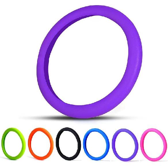 30% Thicker Universal Stretchy Silicone Steering Wheel Cover For 14” 15” 16” Wheels - Anti-Slip Grip & Enhanced Control For Men & Women, All