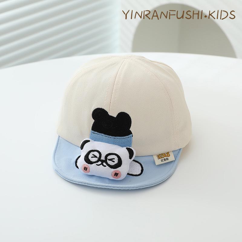 Baby Hat Spring and Autumn Thin Baby Baseball Cap Cute Cartoon Embroidered Sun Protection Baseball Cap Summer