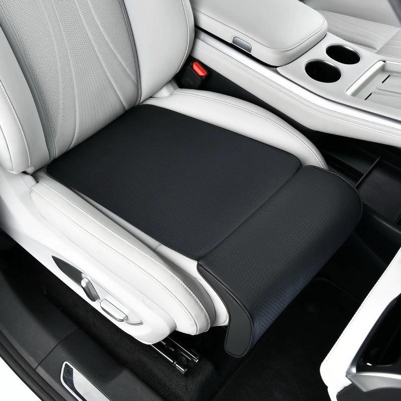 Car Seat Cushion with Leg Support Universal Car Seat Protection Cover with Extension Leg Rest Padding Relieve Fatigue One Size чёрный