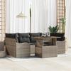 VidaXL Garden Sofa Set with Cushions Grey Poly Rattan 3358148