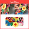 Amj Softshell-iPhone-Hülle mit Ölgemälde gelbe Blumen passend für iPhone 13, 12, 11 und mehr!