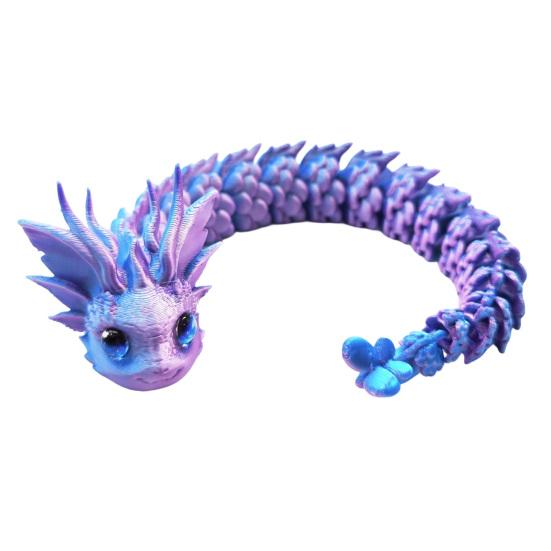 Articulated Sensory Toys 3D Printed Dragon Fidget Toy, Cute Ornaments, Desk Objects for Focus Decor Stress Relief Toy Adults, Fantasy Collectible Gift