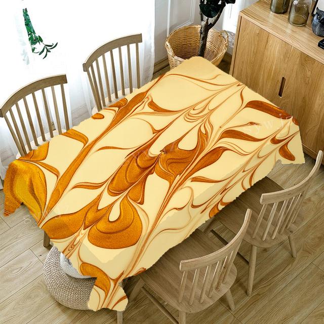 

Зыбучие пески, мраморная скатерть, украшение для кухонного стола, аксессуары, модная атмосфера, прямоугольная модная скатерть для ужина 40x70cm15x27inch