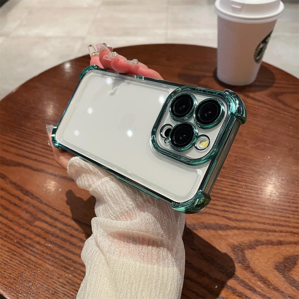 Anti Drop for IPhone17 Phone Case for Apple 16promax New 16 Lens Film 15pro Transparent