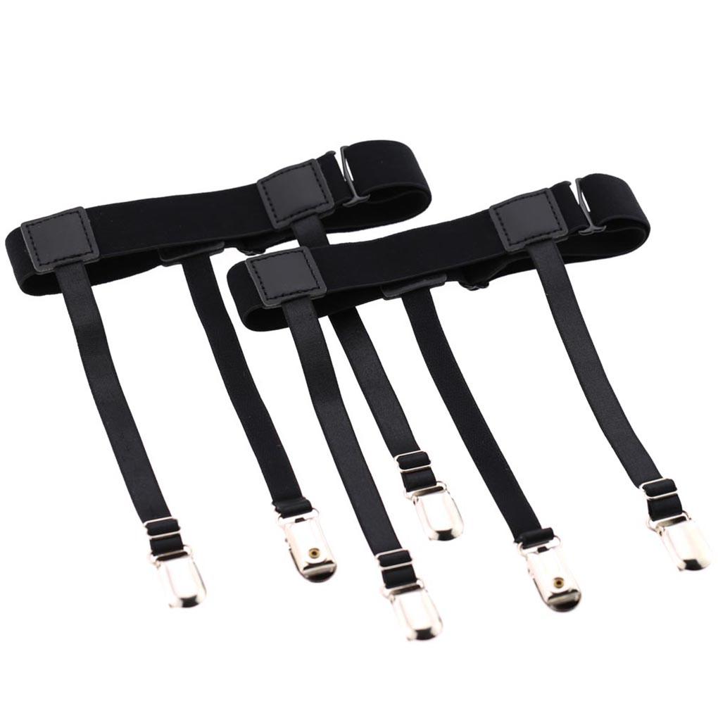 1 Pair Women Girls Men PU Body Harness Garter Belt Adjustable Sexy Punk Leg Stockings Cincher Strap