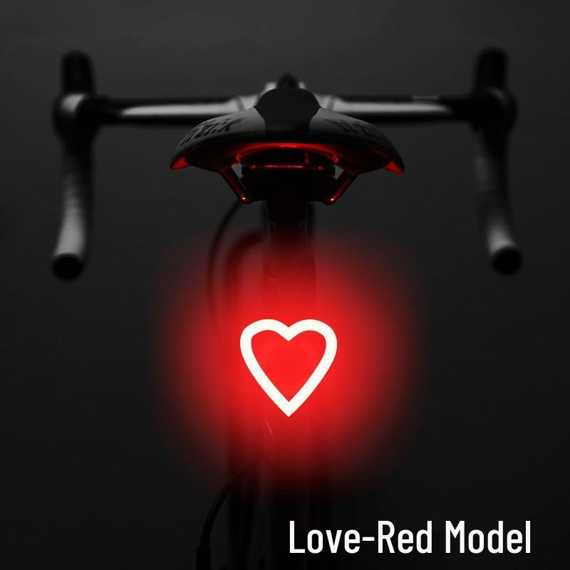 Rechargeable Bicycle Tail Light - Creative Night Riding Warning Light for Cycling Outdoors