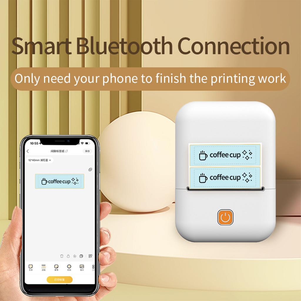 Thermal Label Printer Home Wireless Bluetooth Portable Self-adhesive Barcode Printer