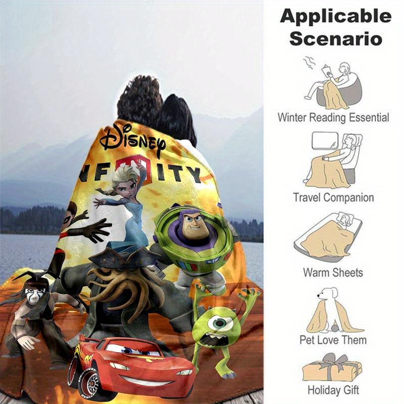 1pc, Disney Infinity Character Collection Soft Throw Blanket for Home Decor, Couch Cover, Outdoor Use, Travel
