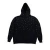 Studded Starry Sky Hooded Zip-Up Sweatshirt Unisex Streetwear Oversized Long Sleeve Pullover