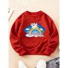 Kids Crewneck Sweatshirt, Dreamy Rainbow Unicorn Print