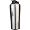 Edelstahl Shakerflasche mit Skala - Protein-, Fitness- & Sportwasserflasche zum Mischen von Enzymgetränken & Mahlzeitenersatz