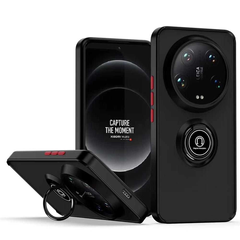 Magnetisk Ringholder Telefondeksel For Xiaomi 13T 14 Ultra 13 12T 12 12S 11T 11 10T 10 Pro Lite Støtsikre Matte Deksel Funda