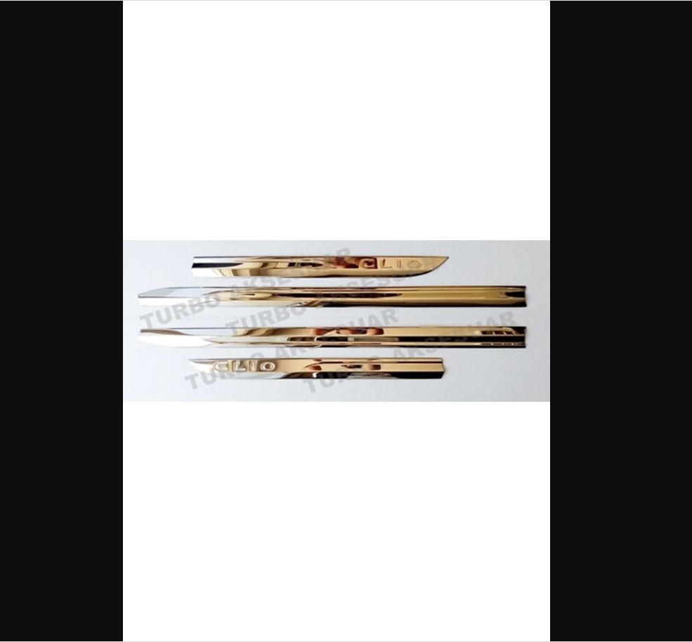 For Renault Clio 5 2019 To 2025 V Door Trim Chrome Lines 4 Pieces Premium