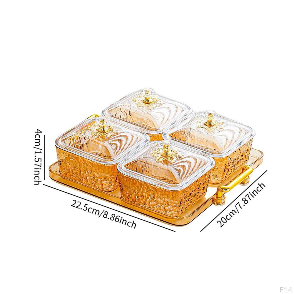 Dried Fruit Plate Cookie Jar Multifunctional Decorative Candy Bowl Spice Jars for Countertop Dining