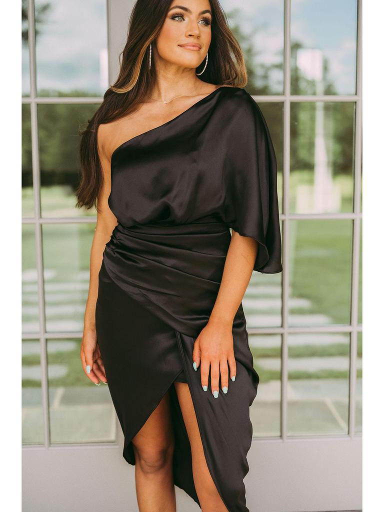 2021 Sexy One-Shoulder Irregular Evening Dress for Women