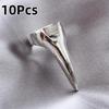 10Pcs Hairdressing Finger Claw Ring Stitching Layered Hairdressing Tool Accessories Braiding Hair