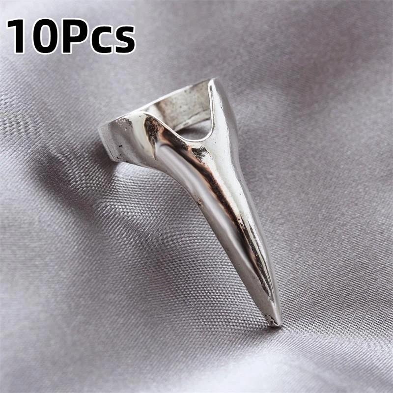 10Pcs Hairdressing Finger Claw Ring Stitching Layered Hairdressing Tool Accessories Braiding Hair