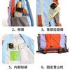 Schoolbag Korean version of large-capacity women's backpack, foreign-style contrasting colors, cross-threading rope, sports backpack, lightweight 