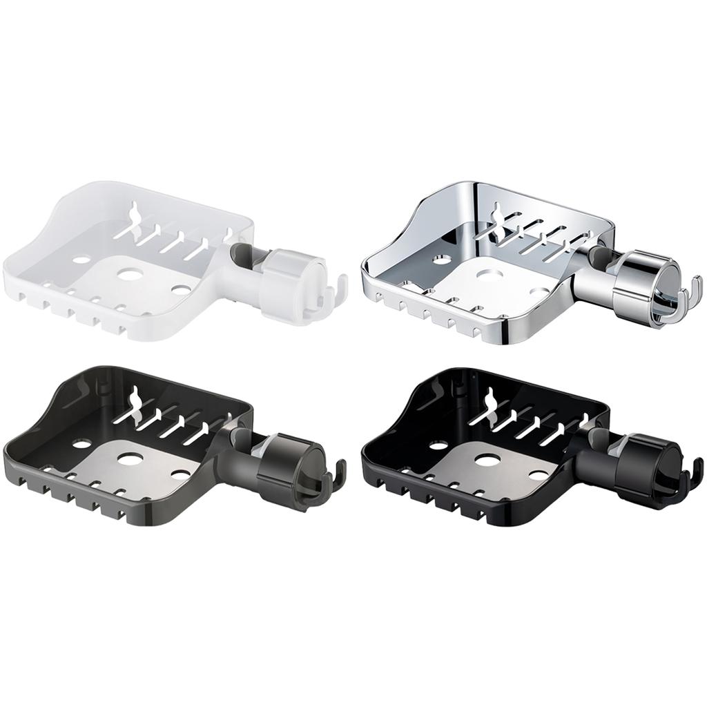 Space Saving Soap Tray Clip ABS Bathroom & Kitchen Soap Dish ABS Soap Dish Clip On Adjustable Soap Tray Simple Install