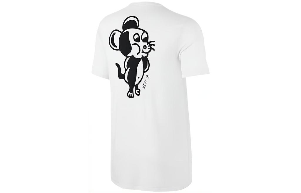 Nike T Shirts Unisex White Crew Neck Thin Straight Fit 806074-100