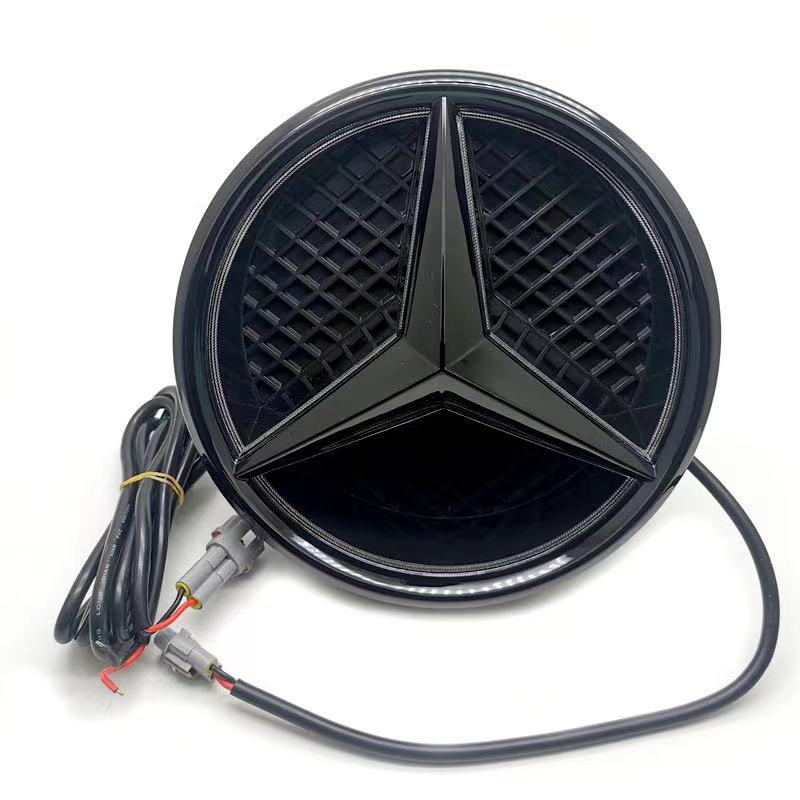 Car Grille Badge 3D  Front Emblem LED Lights  For Mercedes Benz W205 W212 W213 W204 ML W166 CLA C117 W176 W177 E  GLA GLC GLE