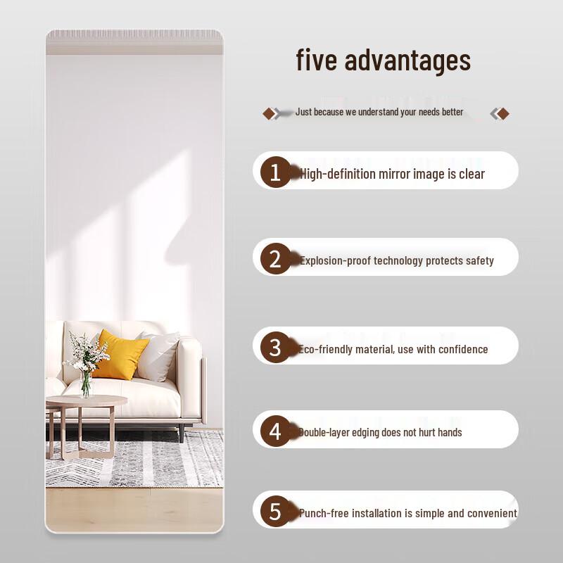 SPACEXPERT Self-Adhesive Soft Acrylic Mirror