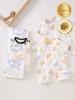 Baby Cotton Romper Suit With Antibacterial Nobone Technology For Newborns Summer Wear
